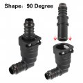 X Autohaux 5 8 15 82mm Sae To 14mm 90 Degree Fuel Line Hose Quick Release Connector Disconnect Nylon 2pcs