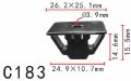 Autobahn88 Headlight Clip Compatible With Honda Oem 91635sm4003 Pack Of 20