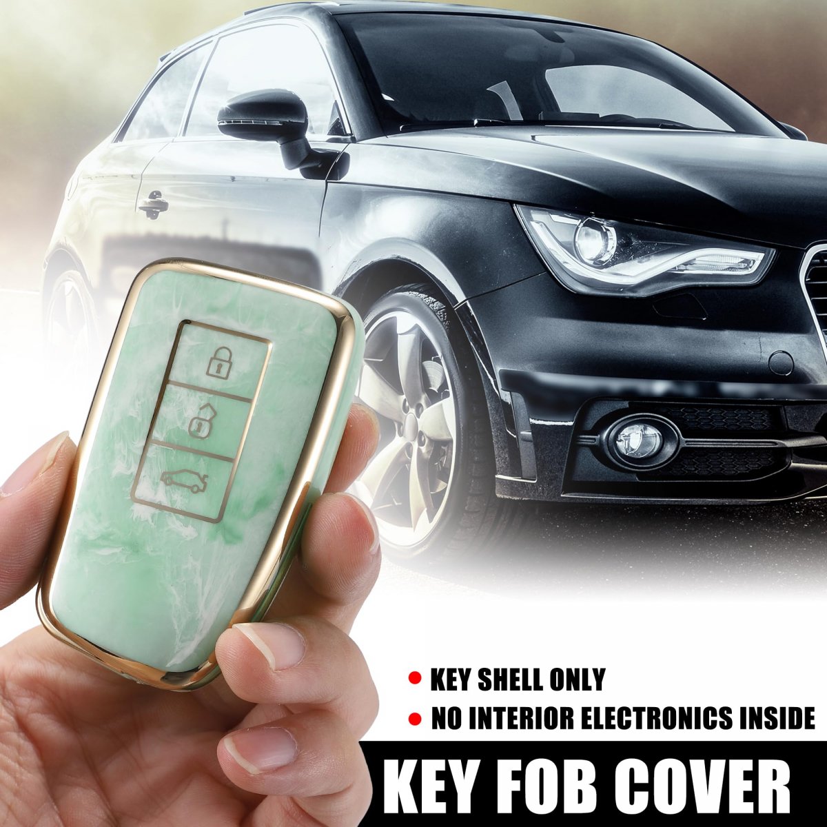 Car Key Fob Cover 3 Button Remote Case Green For Lexus Is Rx Nx200 Nx200t Gs300h