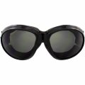 Eliminator Deluxe Red Baron Style Padded Anti Fog Motorcycle Goggles Uv400 Protection Shatterproof Polycarbonate Lenses For Atv