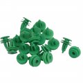 20 Pcs 6mm Green Interior Door Card Panel Trim Clips Fasteners 
