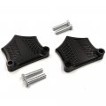 Httmt- Us-tghd-had006-0 75 -bk Chrome-e-o Black Contrast Fender Compatible With Spacer H-d Baggers 3 4 1984-2013 See Fitment