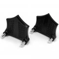 Httmt- Us-tghd-had006-0 75 -bk Chrome-e-o Black Contrast Fender Compatible With Spacer H-d Baggers 3 4 1984-2013 See Fitment