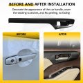 Ocpty 4pcs Door Handle Covers For 2020-2022 Toyota Highlander Interior Driver Side Passenger Car Trim Kit Black