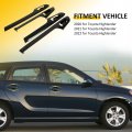Ocpty 4pcs Door Handle Covers For 2020-2022 Toyota Highlander Interior Driver Side Passenger Car Trim Kit Black