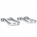 Weileite Front Bumper Tow Hook Shackles Chevy Silverado Gmc Sierra 1500 2007-2018 Ld 2019 Limited Replace 84072462 2pcs Silver