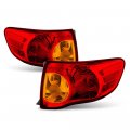 2009-2010 Toyota Corolla Oe-style Red Lens Outer Body Tail Light Housing Lamp Assembly Replacement Pair Driver Passenger Side 