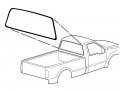 Auto Krafters Compatible Replacement For Back Glass Weatherstrip 1999-2010 F-series 250 350 Super Duty Without Moulding Trim