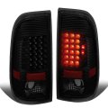Auto Dynasty Compatible With Ford F250 F350 F450 F550 Super Duty Pair Of Led Tail Brake Lights Black Housing Smoked Lens