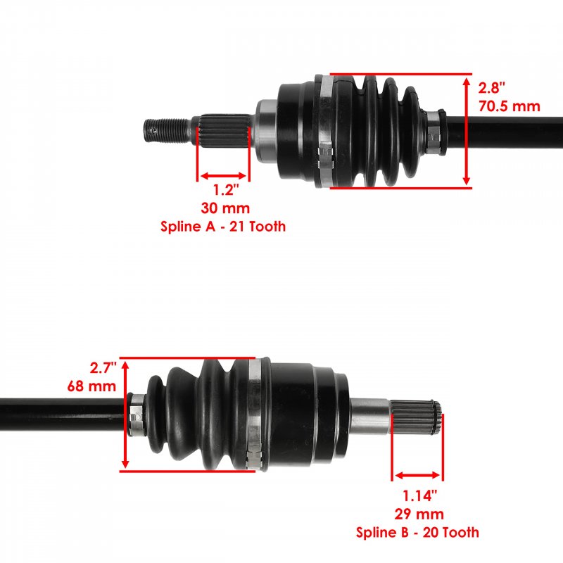Caltric Front Left Complete Cv Joint Axle For Honda Trx500fm Foreman 500 4x4 S 2005 2006 2007 2008 2009 2011 2012 2013