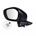 Astra Depot Power Glass Foldable Rearview Mirror Adjustable Door Black Kit With Blind Spot 3-pin Compatible 2022 2023 Honda