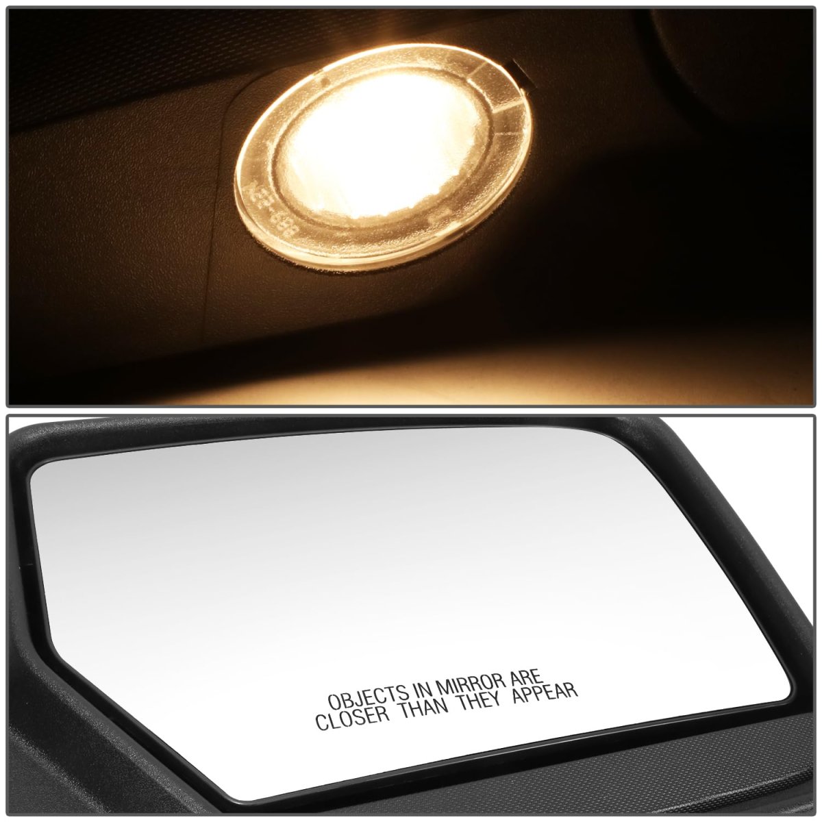 Fo1321382 Side Door Power Mirror For Ford Expedition 2007-2014 Passenger Right Paint To Match Black