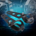 1 Pair Motorcycle Headlight Bracket Stainless Steel Universal Mount Stand Support Black