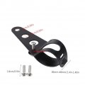 1 Pair Motorcycle Headlight Bracket Stainless Steel Universal Mount Stand Support Black
