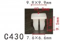 Autobahn88 Side Marker Nut Rear License Plate Bracket Clip Compatible With Renault Gm Oem 8934201262 Pack Of 20