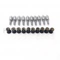 Httmt Mt215-019- 10x Windscreen Windshield Bolts Screw Kit For Suzuk Yamah Kawasak Chrome 