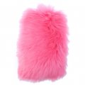 Galpada 2pcs Unique Car Accessories Pink For Easy Installation Auto Center Console Armrest Pad Fluffy Wool Cushion Universal