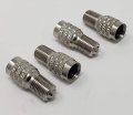 Muzzys Pack Of Four Double Seal Flow Through Valve Stem Tire Caps Inflate Thru For High Pressure Truck Car Rv Semi Bus Tires