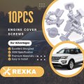 Rexka 10pcs Radiator Support Splash Shield Bolt Engine Cover Retainer Pin Screw Bb5z00817a For Ford Lincoln Edge Explorer F150