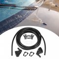 Acropix Front Windshield Washer Hose Kit Fit For Jeep Grand Cherokee With 3 Meter Fluid 12 Pcs Connectors Pack Of 15 Black