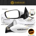 Dasbecan 7pin Left Side Door Mirror For 2011-2014 Hyundai Sonata Driver With Manual Folding Heated Power Glass Turn Signal