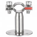 Uxcell Wall Mount Ceiling Pipe Support 304 Stainless Steel Adjustable Strap Clamp For 15-19mm