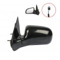 Ocpty Black Left Side Mirror Fit For 2005-2009 Chevy Uplander Smooth Glass Heated Manual Folding