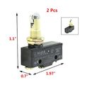 Z-15gq22-b 3 Screw Terminals Panel Mount Roller Plunger Basic Limit Switch 2 Pcs 