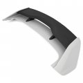 Hecasa Roof Spoiler Compatible With 2012-2018 Ford Focus Hatchback Models Rear Wing Plastic Gray Black