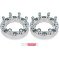 8x6 5 To 8x170 Wheel Adapters 1 In Thickness 126mm Bore For Ram 2500 2012 2022 And Chevrolet Express 2 Piece Set Silver Billet 