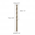 Uxcell 10pcs 3 9mm Metric Diamond Coated Twist Drill Bits High-speed Steel