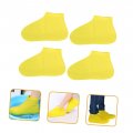 Osaladi 2 Pairs Latex Shoe Covers Rubber Protector Rains Cover Cycling Overshoes Shoe For Indoors Wear-resistant Shoes Outdoor