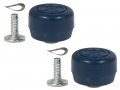 Auto Krafters Compatible Replacement For Dark Blue Window Handle Knobs Pair 1968-72 Galaxie Truck Mustang Falcon Torino 