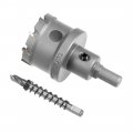 Uxcell Carbide Hole Saw Drill Bit 45mm Cutter For Stainless Steel Alloy Cast Iron Copper Metal Sheet With Limit Step