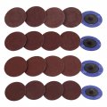 Uxcell 80 Pcs 2 Inch Roll Lock Sanding Grinding Discs For Car Polishing Rust Removal 60 120 240 Grit