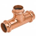 Pc611-2x1 Tee 2 In X 2 1 Wrot Copper Press Fitting Lead Free Dezincification Resistant 200 Psi Cwp Operating Pressure 