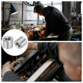 Uxcell 10pcs M6 Round Connector Nuts 304 Stainless Steel Coupling 11mm 0 43 Length Sleeve Rod Bar Stud Nut For Bracket