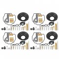 Labwork 4-pack Carburetor Repair Kit Diaphragm Air Cut-off Valves Replacement For Yamaha Vmax V-max 1200 1985-2007