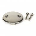 Pf Waterworks Pf0965-bnuniversal Bath Tub Bathtub Drain Double Two 2 Hole Overflow Face Plate With Matching Screwbrushed Nickel 