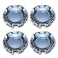 Fusch 4pcs Polished Aluminum Cover Wheel Hub Center Caps Hubcap 20 5-spoke Wheels Only For Chevrolet Silverado Avalanche 