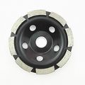 1 Pc 4 100mm Diamond Single Row Grinding Cup Wheel For Concrete Masonry 30 40 Coarse Fast Working
