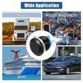 Uxcell 19 Mm Momentary Push Button Switch Metal Round Start Spst 1no Ac 250v Black