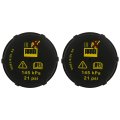 Coolant Tank Cap 2 Pcs For Ford F150 F250 F450 Expedition Explorer Replaces Dg93-8101-aa 3m5h810-oac Compatible With Lincoln