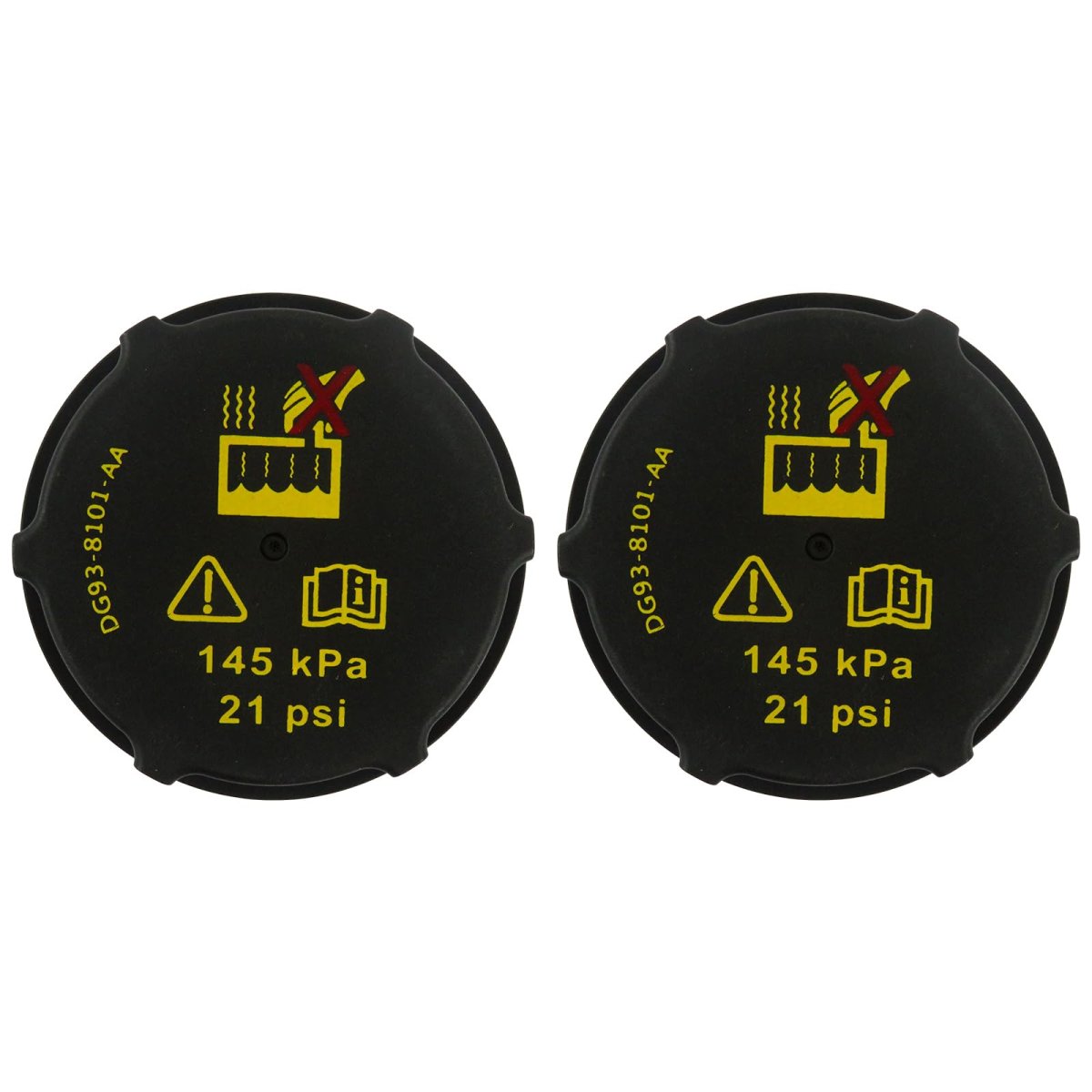 Coolant Tank Cap 2 Pcs For Ford F150 F250 F450 Expedition Explorer Replaces Dg93-8101-aa 3m5h810-oac Compatible With Lincoln