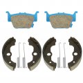Drum Brake Shoes Pads For Honda Rincon 650 Trx650fa 4x4 2003 2004 2005 And Trx650fga Gpscape Front Rear Brakes Lfpbsk05-lyf2 