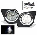 Bumper Driving Led Fog Lights Lamps Chrome For 2009-2012 Rav4 