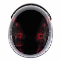 Cartman Cruiser Scooter Motorcycle Half Face Helmet Red Skull Usa Graphics Dot Approved For Bike Atv Utv Chopper Small