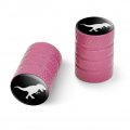 Dinosaur Tyrannosaurus Rex Black White Motorcycle Bicycle Bike Tire Rim Wheel Aluminum Valve Stem Caps 