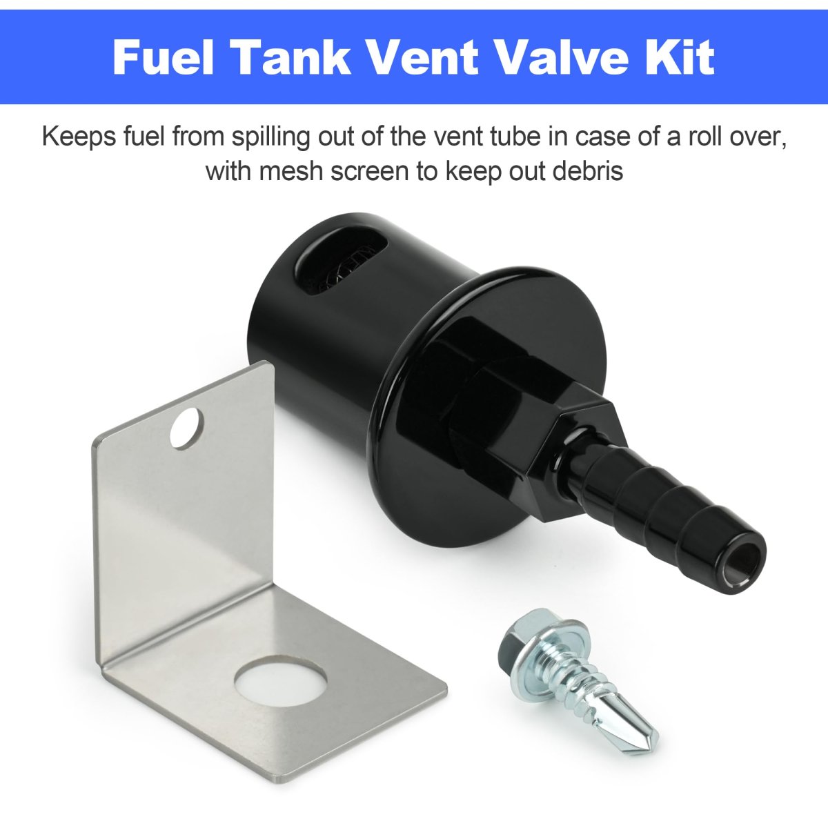 Fuel Tank Vent Valve Remote Mount Roll Over Kit 19-174 For Holley