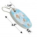 Graphics More Pigs Could Fly Flying Clouds Sky Pattern Floating Keychain Oval Foam Fishing Boat Buoy Key Float